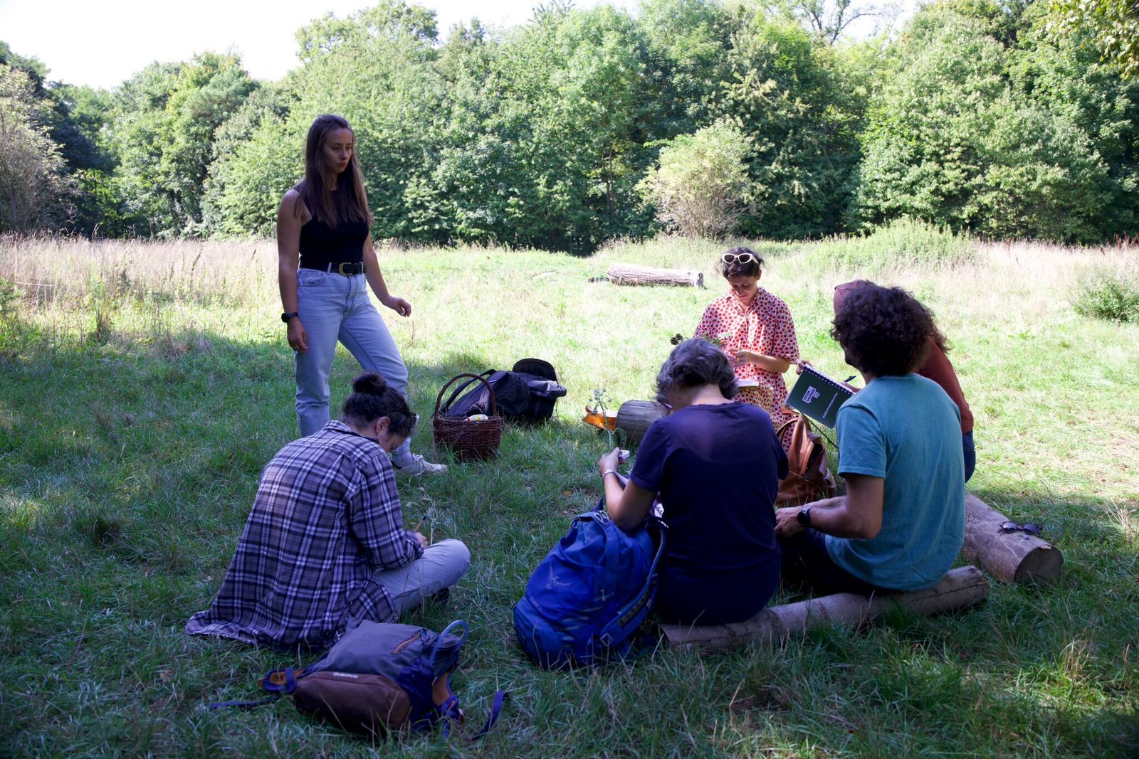 exercice pendant une journée immersive de botanique