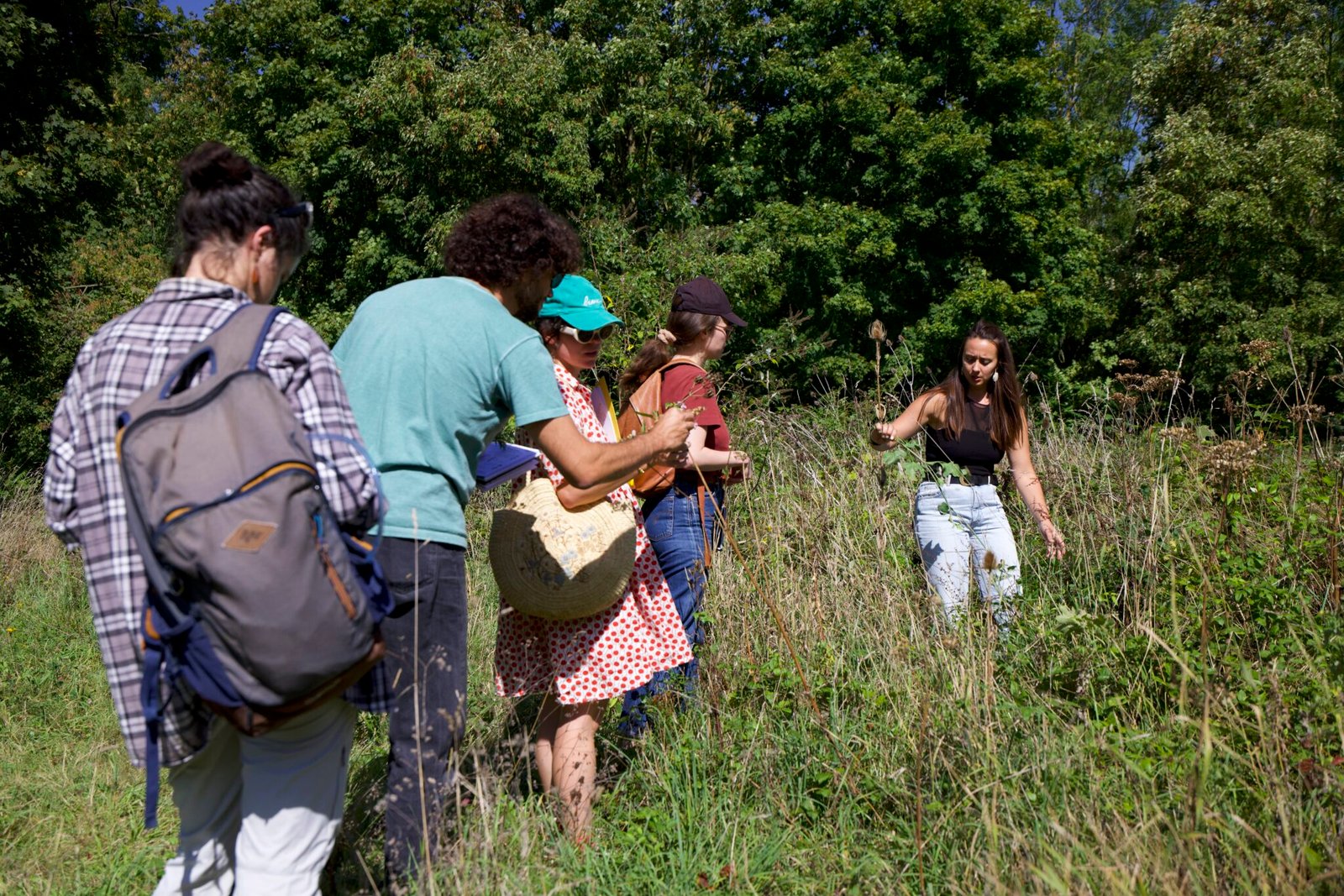 Groupe stage de botanique à Paris